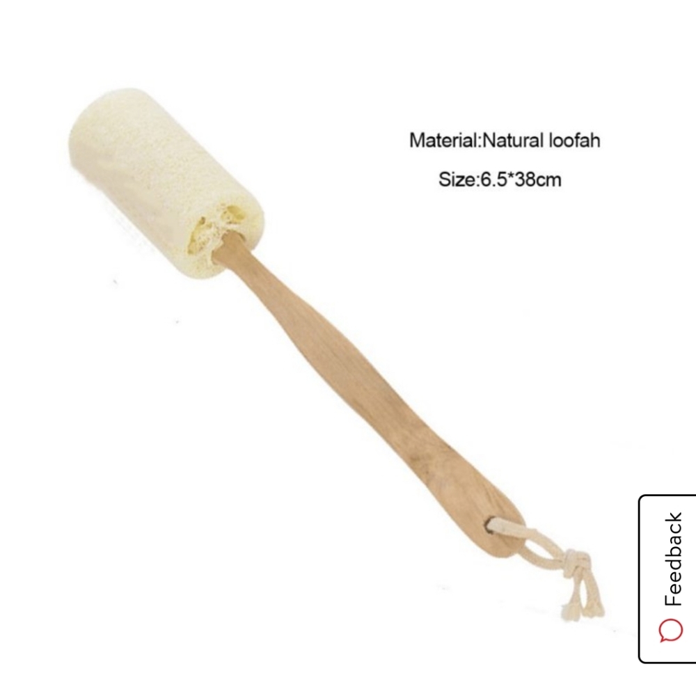 100% natural loofah sponge with handle - Picture 4 of 4